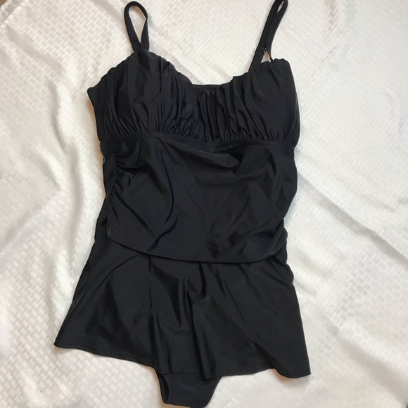 Tropical Escape Swim Tropical Escape Size 26 Black Piece Swimsuit